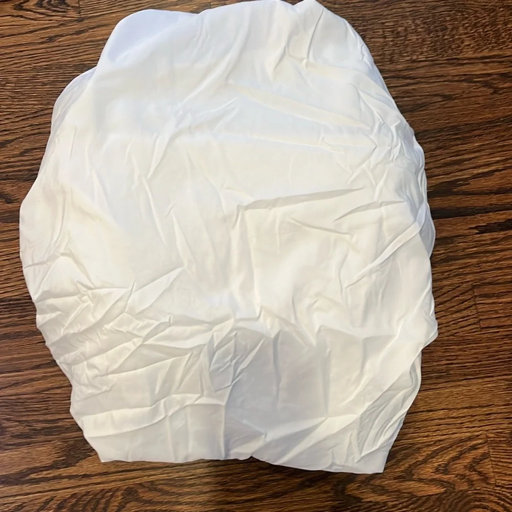 Twin  mattress cover .  Polyester - lightweight.  Deep mattress sides.